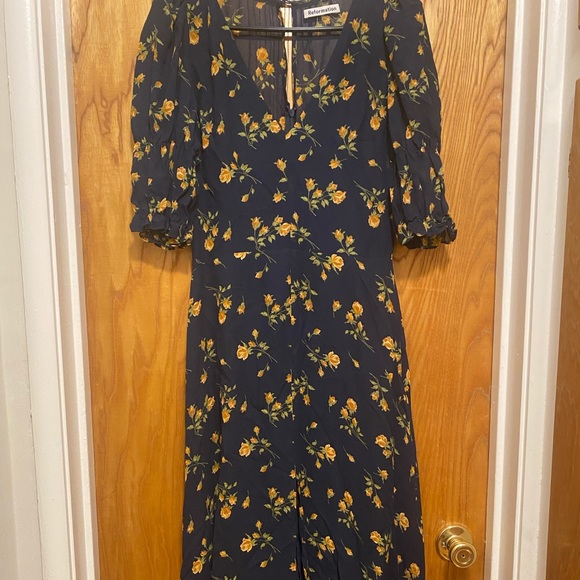 Reformation Larchmont Midi Dress- Size 0 - Picture 3 of 10